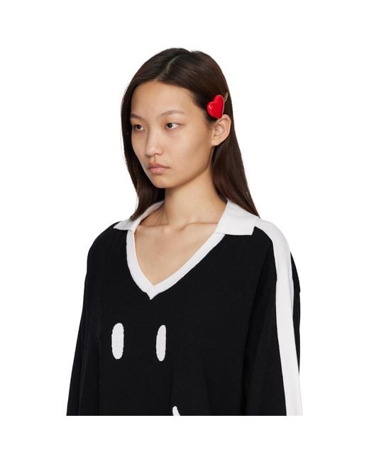 Moschino Red Heart Hair Clip