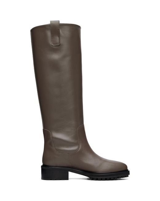 Aeyde Brown Henry Knee-High Boots