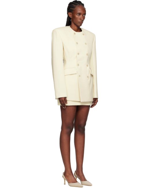 Wardrobe NYC Black Off- Rosie Huntington-Whiteley Edition Blazer Minidress