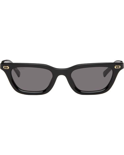 Gucci Black Cat Eye Frame Sunglasses for men