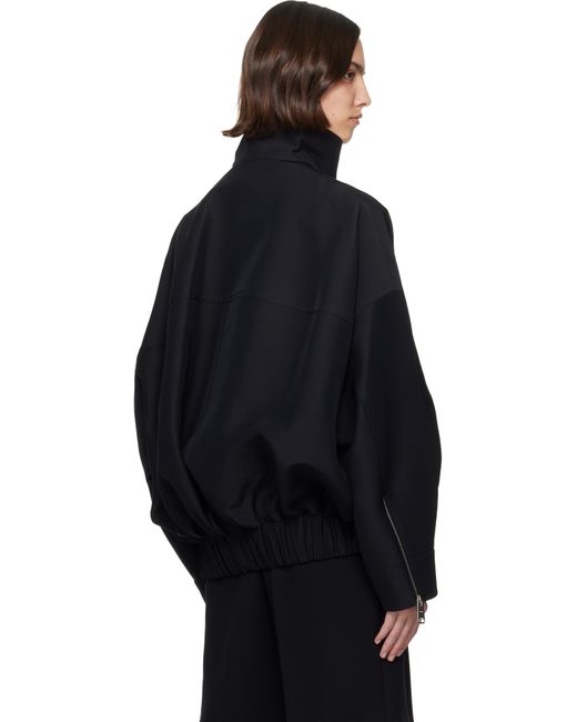Khaite Black Ayman Bomber Jacket