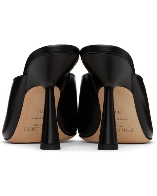 Jimmy Choo Black Maryanne 100 Heeled Sandals