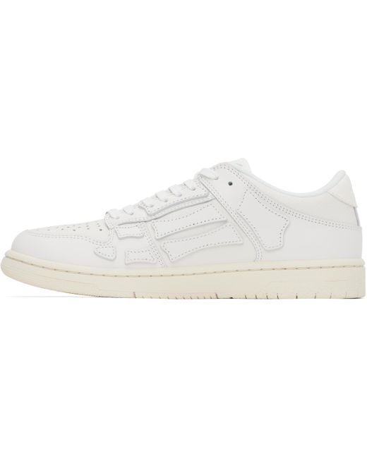 メンズ Amiri ホワイト Skel-Top Low スニーカー Black