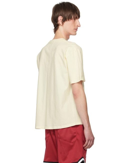 メンズ Rhude オフホワイト Windsurf Tシャツ Red