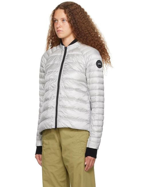 Canada Goose White Silver Roncy Down Jacket