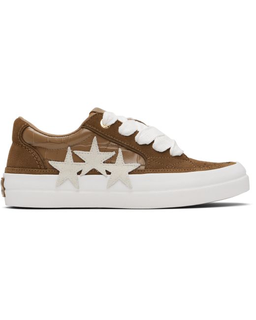Amiri Black Croc Debossed Sunset Skate Sneakers for men