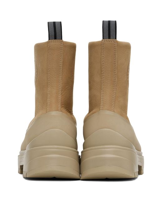 Canada Goose Brown Tan Kya Zip-Up Boots