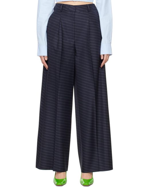 J.W. Anderson Blue Navy Side Panel Trousers