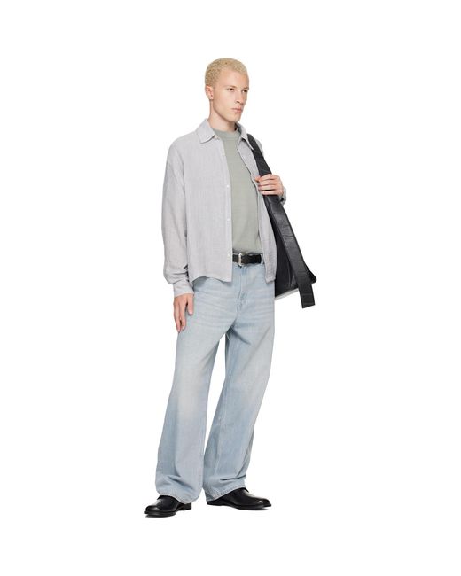 Won Hundred Gray Maza Shirt for men
