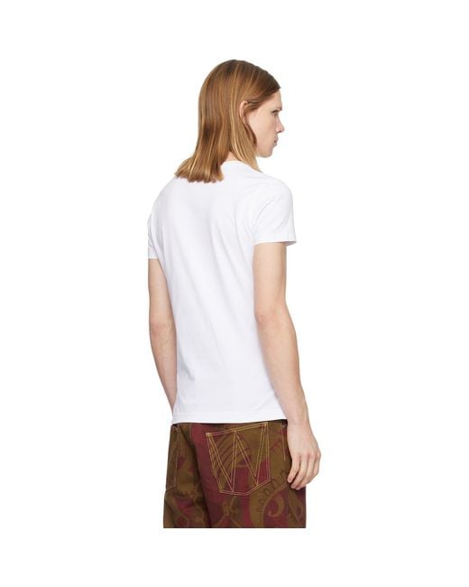 Vivienne Westwood White Orb Peru T-Shirt for men
