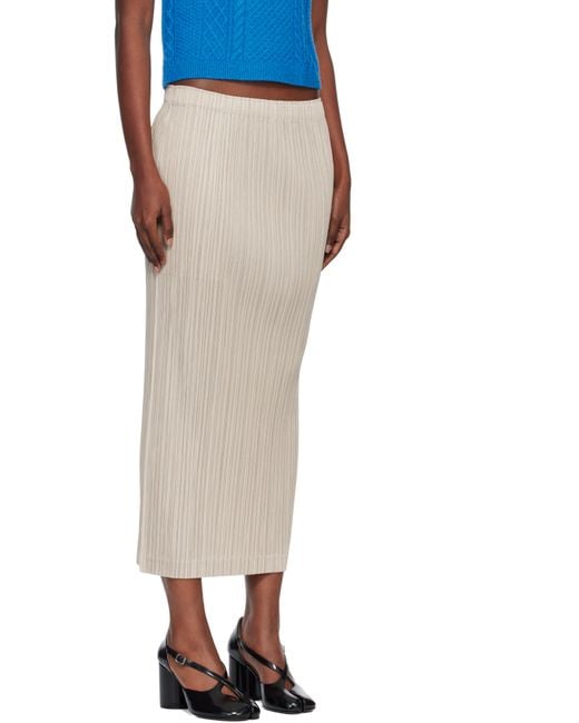 Pleats Please Issey Miyake Black Thicker 1 Maxi Skirt