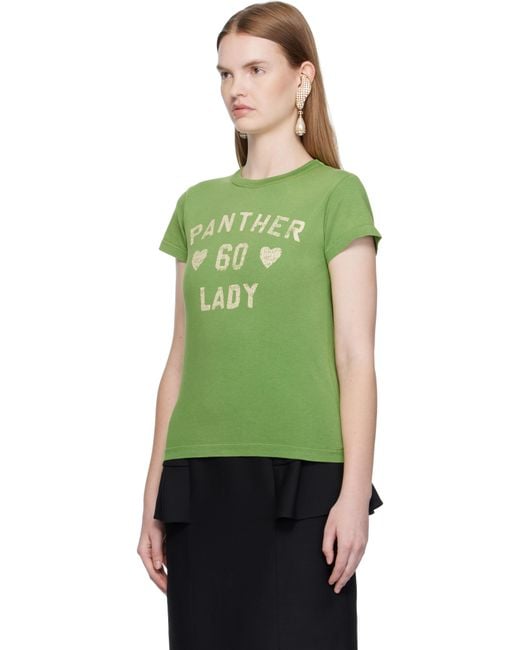 Valentino Green Printed Cotton T-Shirt