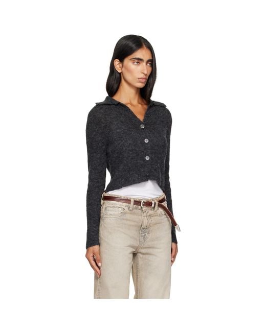 Our Legacy Black Mazzy Polo Cardigan