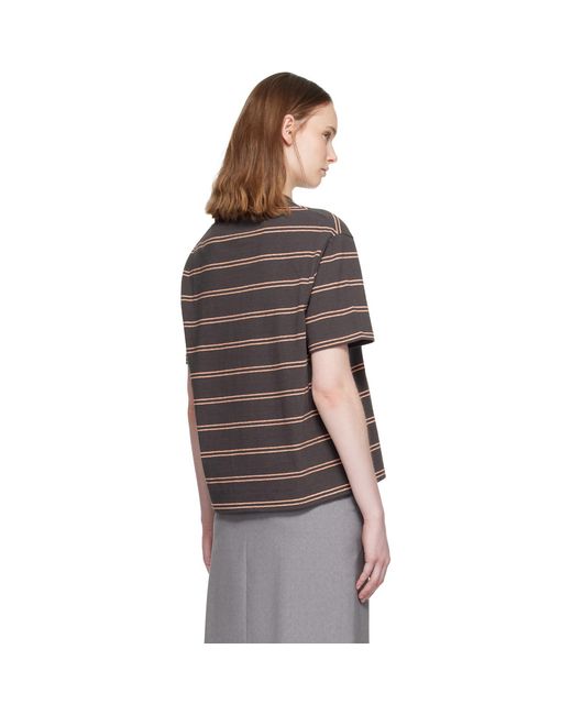 Jil Sander Gray Cotton Crew-Neck T-Shirt