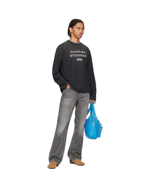 Acne Black 2010M Regular Fit Jeans for men