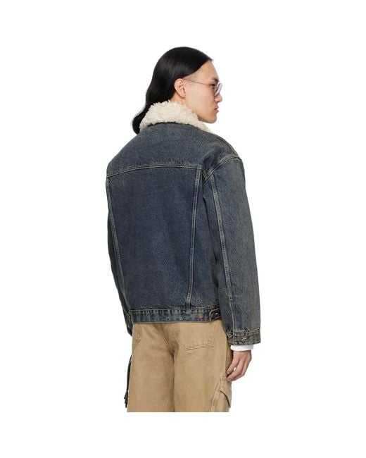 MMIC Blue Rolling Acid Jacket for men