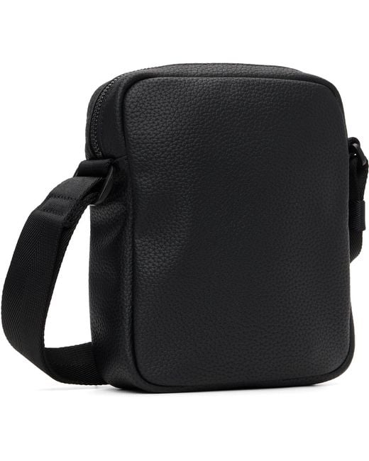HUGO Black Logo Patch Bag for men