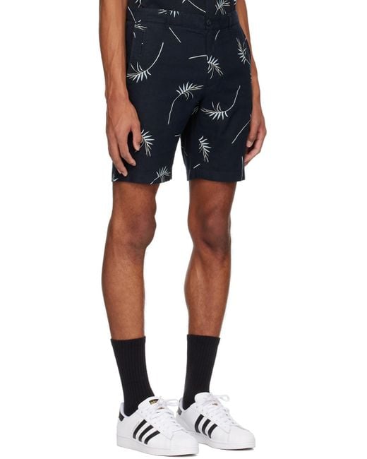 Vince Blue Navy Griffith Shorts for men