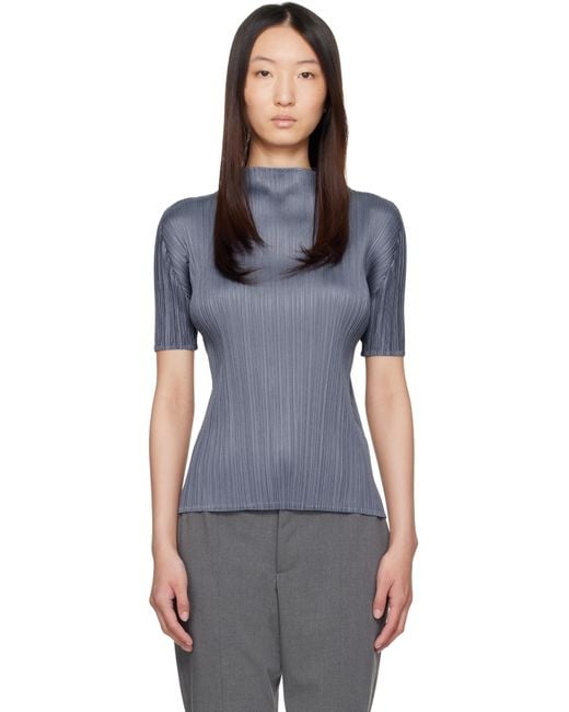 Pleats Please Issey Miyake Black Monthly Colors May Top