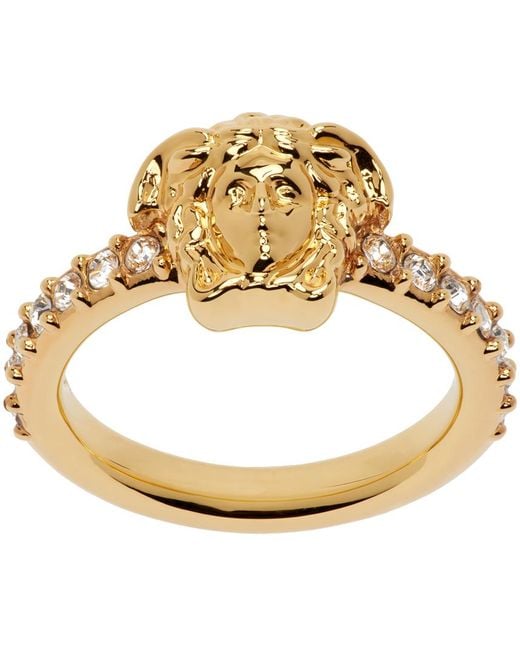 Versace Metallic Gold 'la Medusa' Ring
