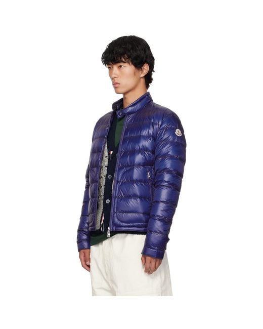 Moncler Blue Acorus Down Jacket for men