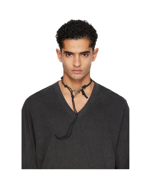 Our Legacy Black Ladon Necklace for men