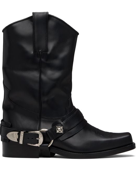 Toga Virilis Black Ssense Exclusive Leather Aj1178 Boots for men