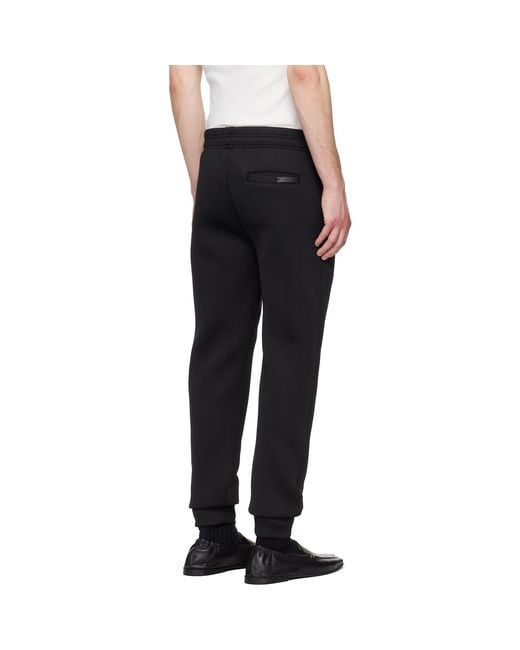 Entire studios Black Slim Scuba Sweatpants for men