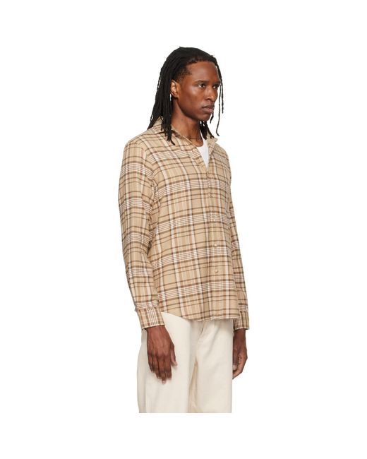 Polo Ralph Lauren Natural Long Sleeve Spread Collar Sport Shirt for men