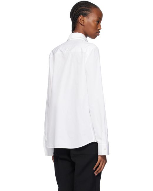 Chemise blanche à col pointu Jil Sander en coloris White