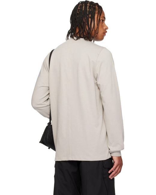 Rick Owens Black Off- Concordians Short Crewneck Ls T-Shirt for men