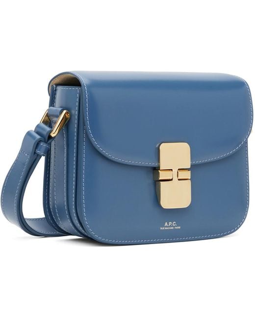 A.P.C. . Blue Mini Grace Bag