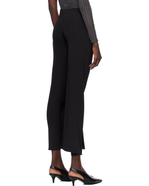 Courreges ブラック Infinity Pleats ジャージ トラウザーズ Black
