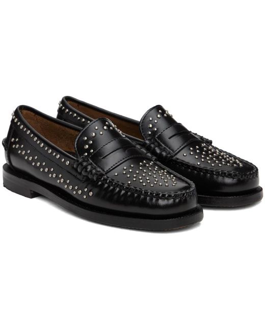 Sebago Dan Studs Loafers in Black | Lyst Canada