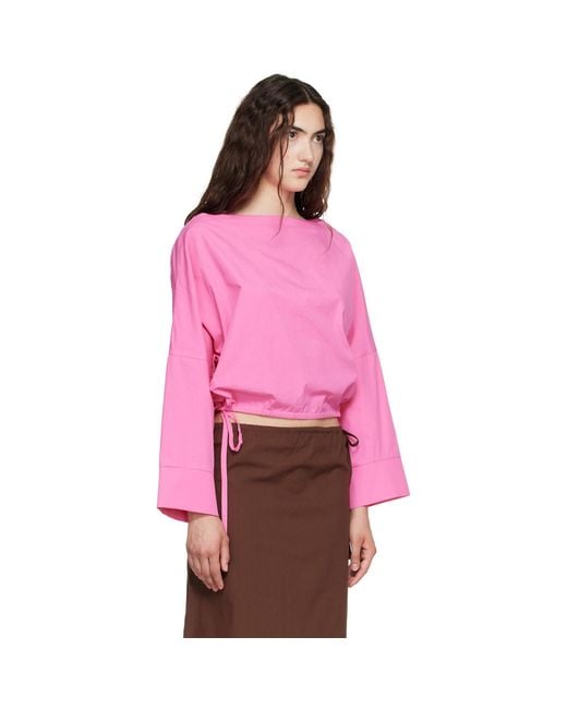 Brooke Callahan Pink Cuff Top