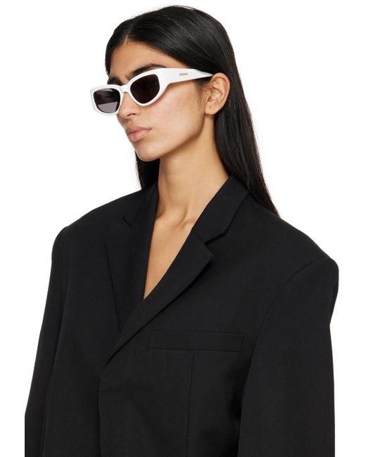 Jacquemus Black White 'les Lunettes Gala' Sunglasses