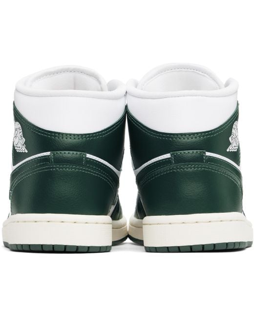 Nike Green Air Jordan 1 Mid Sneakers