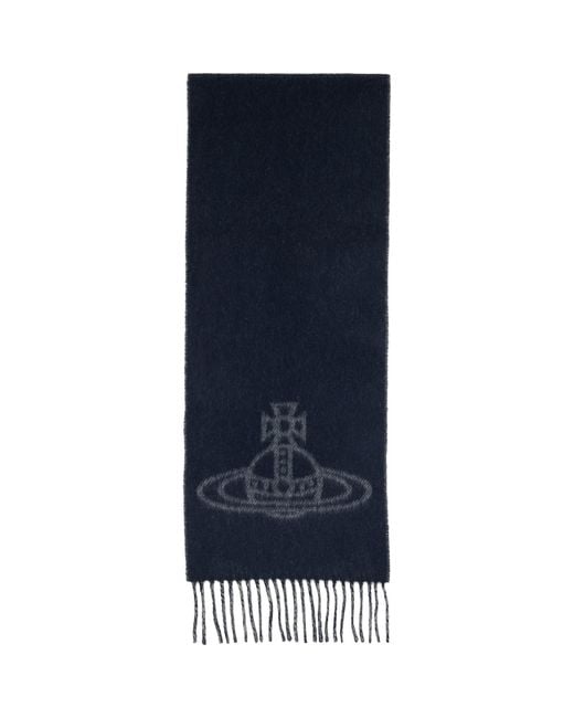 Vivienne Westwood Gray Double Face Scarf for men
