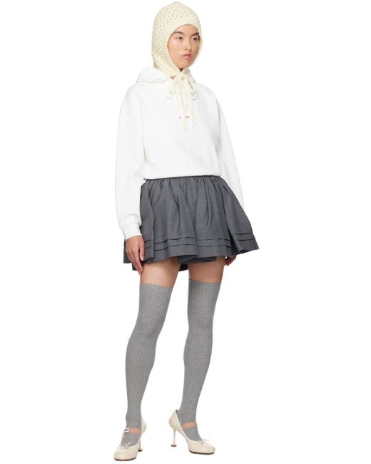 ShuShu/Tong Black Pleated Miniskirt