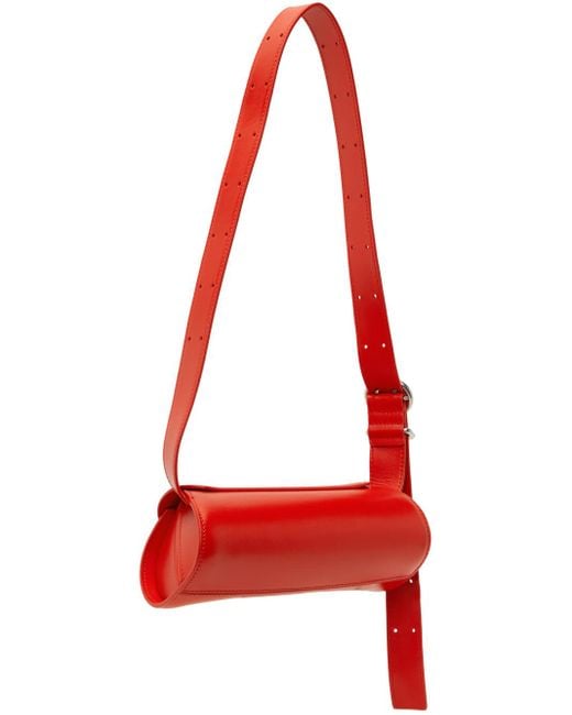 【関税込み】Cannolo Mini Purse - Jil Sander - Leather - Red Jil Sander Cannolo Mini Bag in Red | Lyst