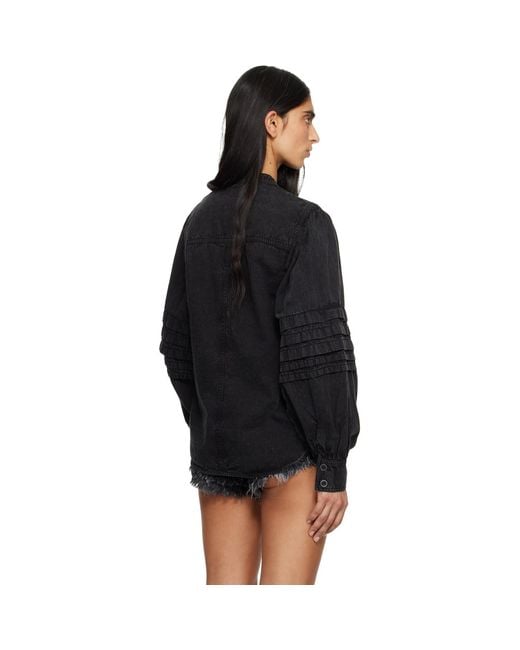 Isabel Marant Black Mileda Shirt