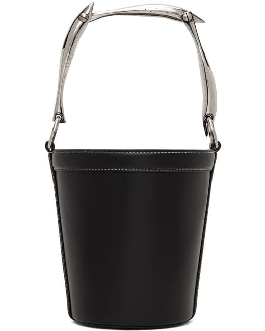 Bottega Veneta Black Sardine Bucket Bag for men