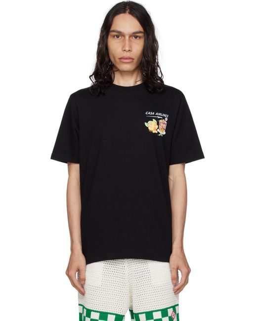 T-shirt panoramique noir exclusif à ssense Casablancabrand pour homme en coloris Black