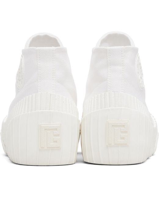 Balmain Black Riff Low Canvas Sneakers for men