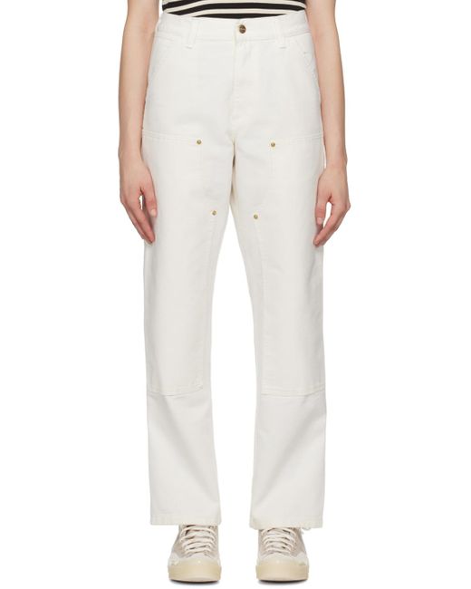 Carhartt White Double Knee Trousers