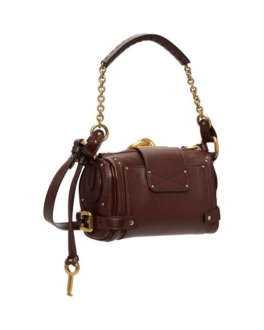 Chloé Brown Small Paddington Chain Bag