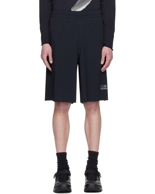 メンズ MM6 by Maison Martin Margiela ブラック Salomonエディション ランニング ショートパンツ Black