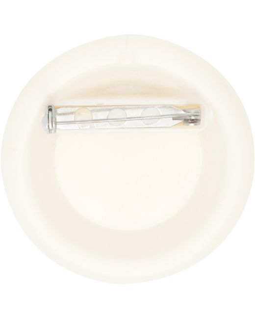 Vetements White Security Tag Brooch