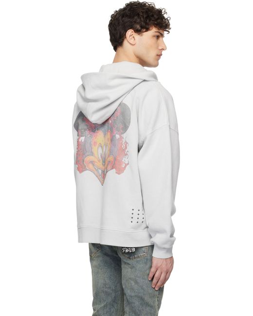 メンズ Ksubi グレー Fuego Ekcess Zip Thru フーディ White