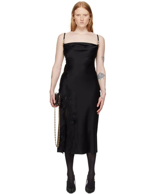 Versace メドゥーサ ハードウェア ミディアムドレス Black